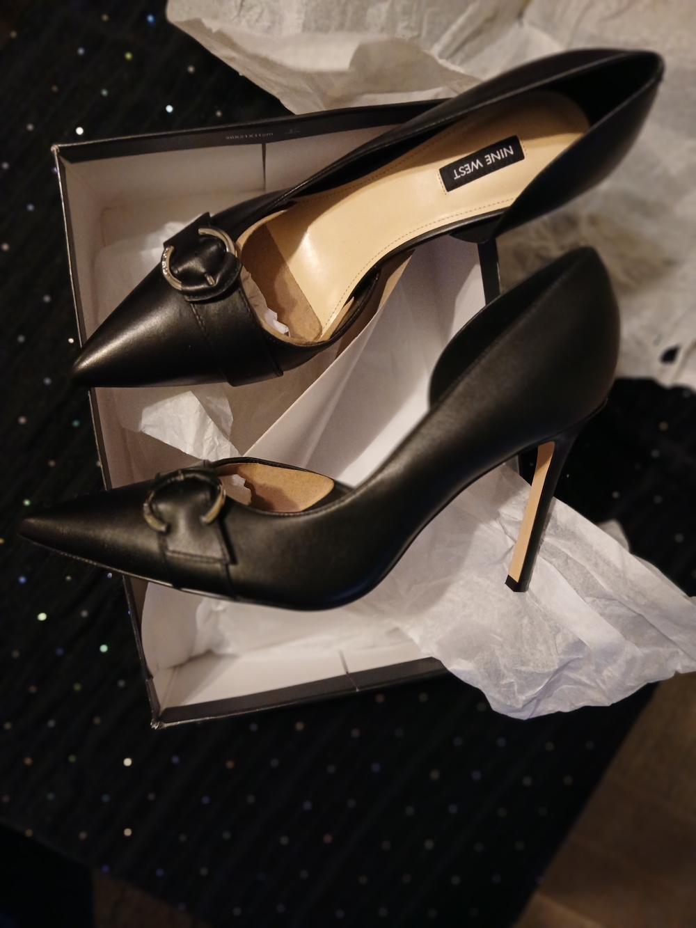 Nine West Women's Black Pointed Toe Stiletto Pumps